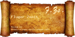 Fluger Zsolt névjegykártya